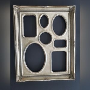 Ornate collage frame "Antique silver" Finish no glass or back. 13"×15.75"